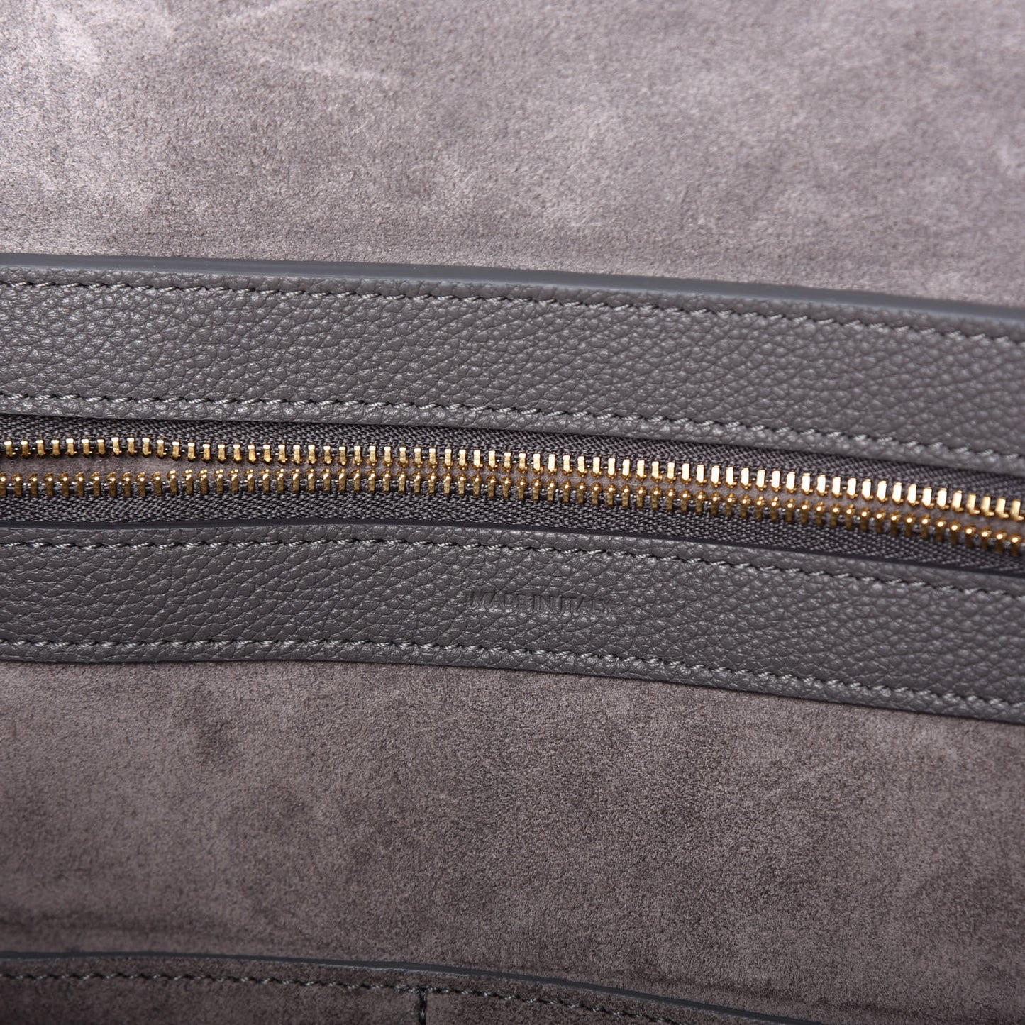 Soft Grained Calfskin Small Belt Cabas Phantom Stone