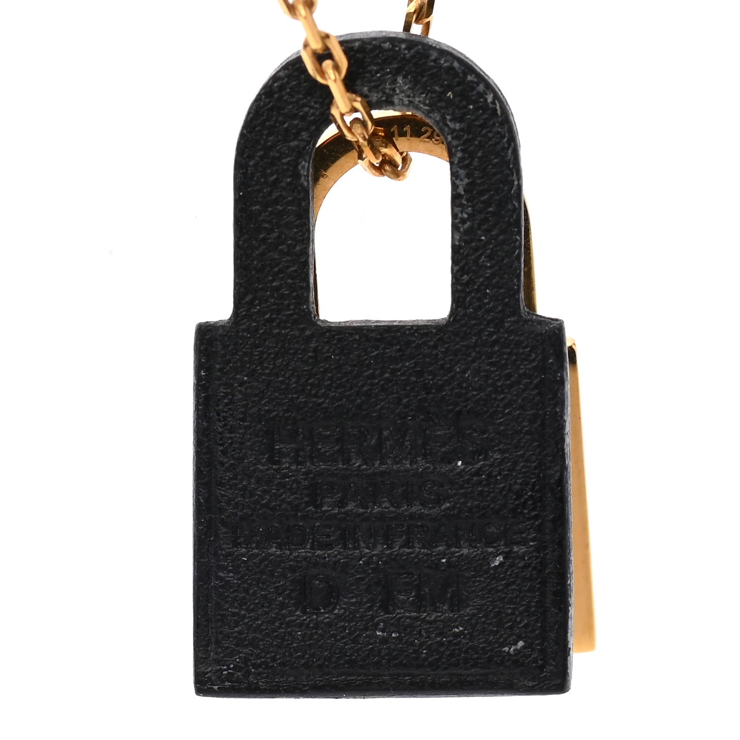 Hermes Swift O'Kelly Pendant Necklace Black 7 of 8