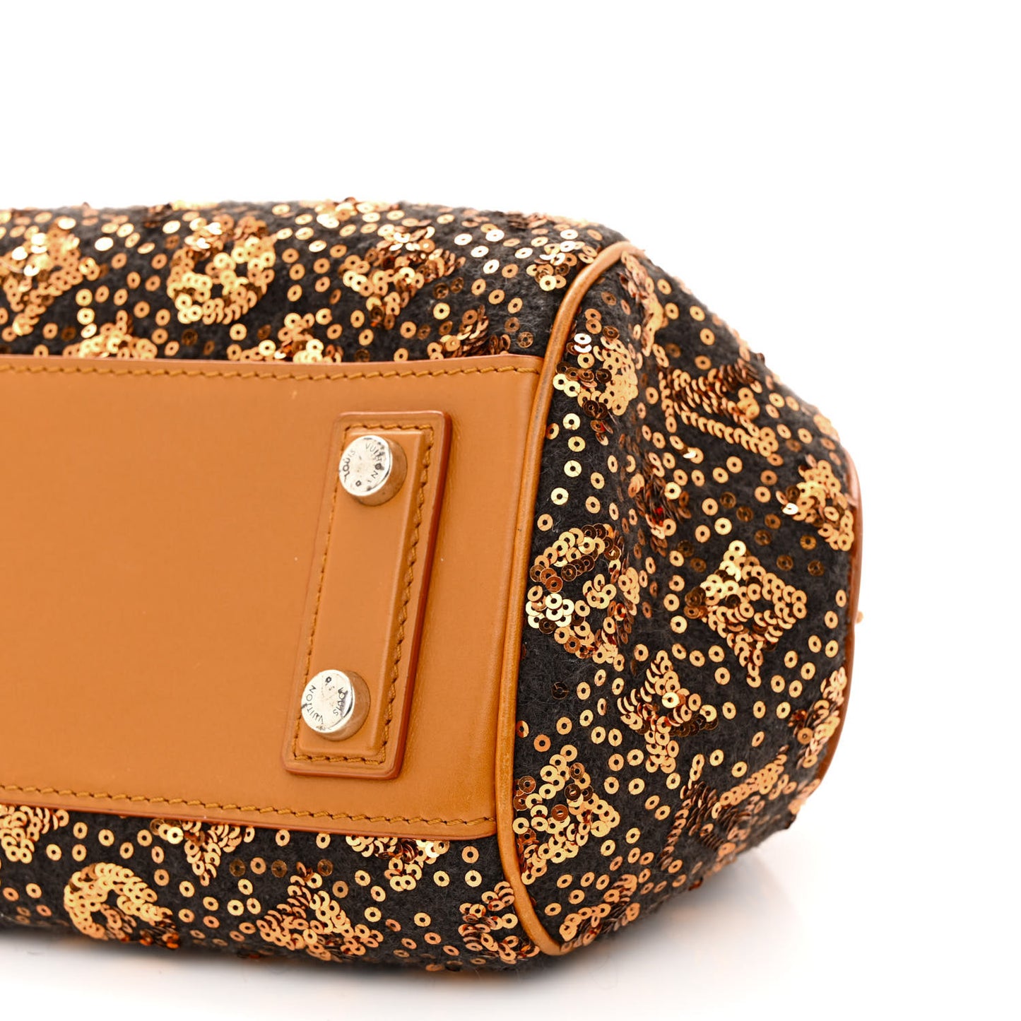 Sequin Monogram Sunshine Express Baby Gold