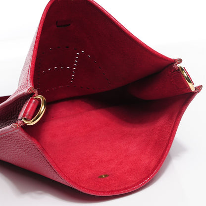 Hermes Taurillon Clemence Evelyne GM Rouge H 5 of 15