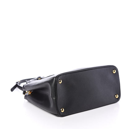 Prada Saffiano Small Galleria Double Zip Tote Black 3 of 8