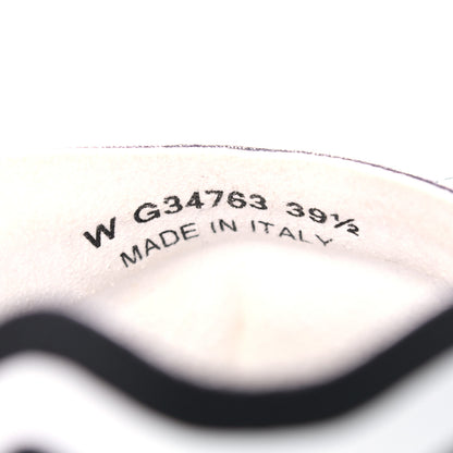 Chanel Lycra Womens CC Sneakers 39.5 White Black 6 of 12