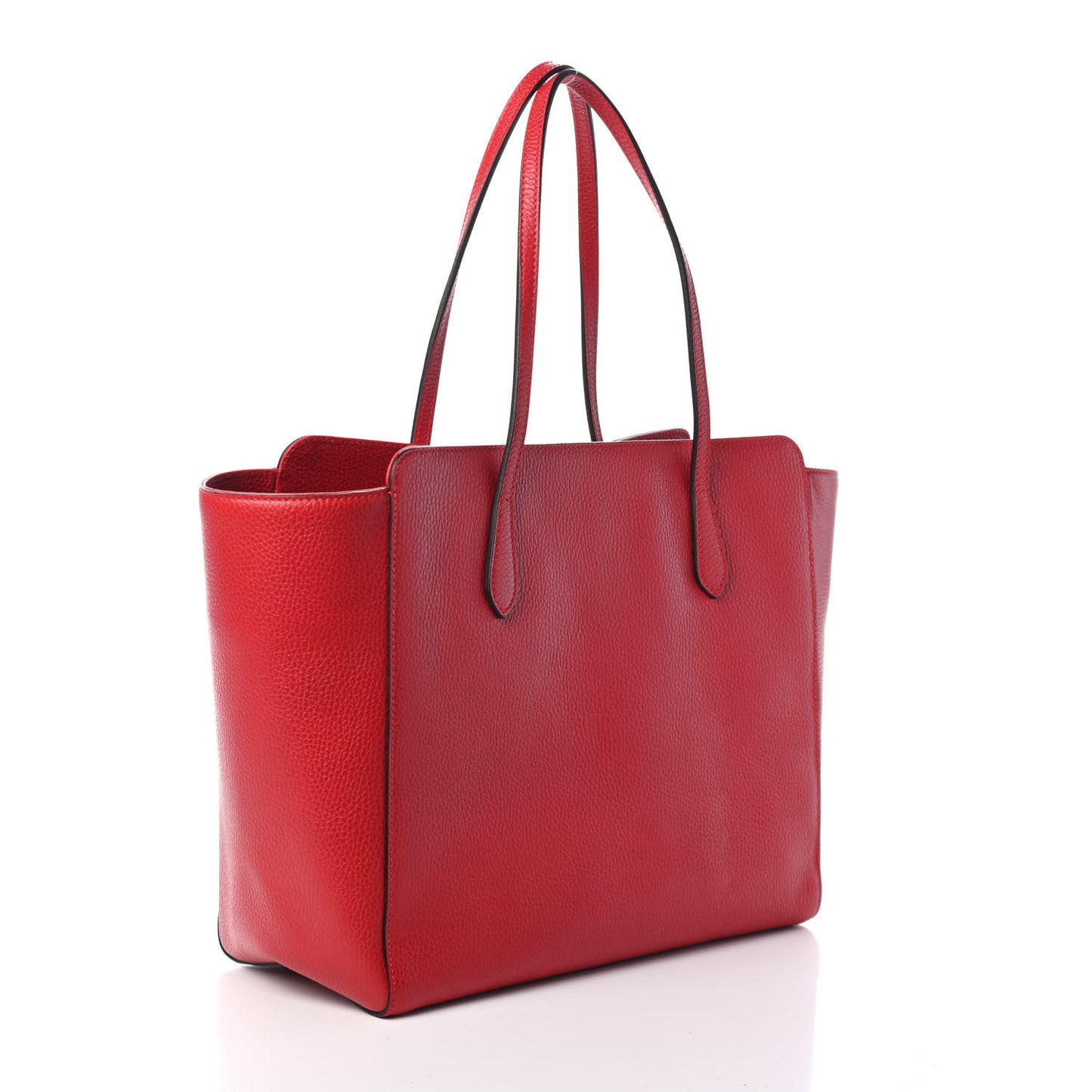 Dollar Calfskin Medium Swing Tote Red