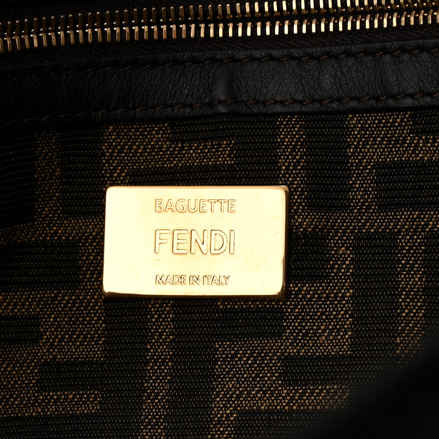 Fabric Jacquard FF 1974 Medium Baguette Tobacco Moro Black