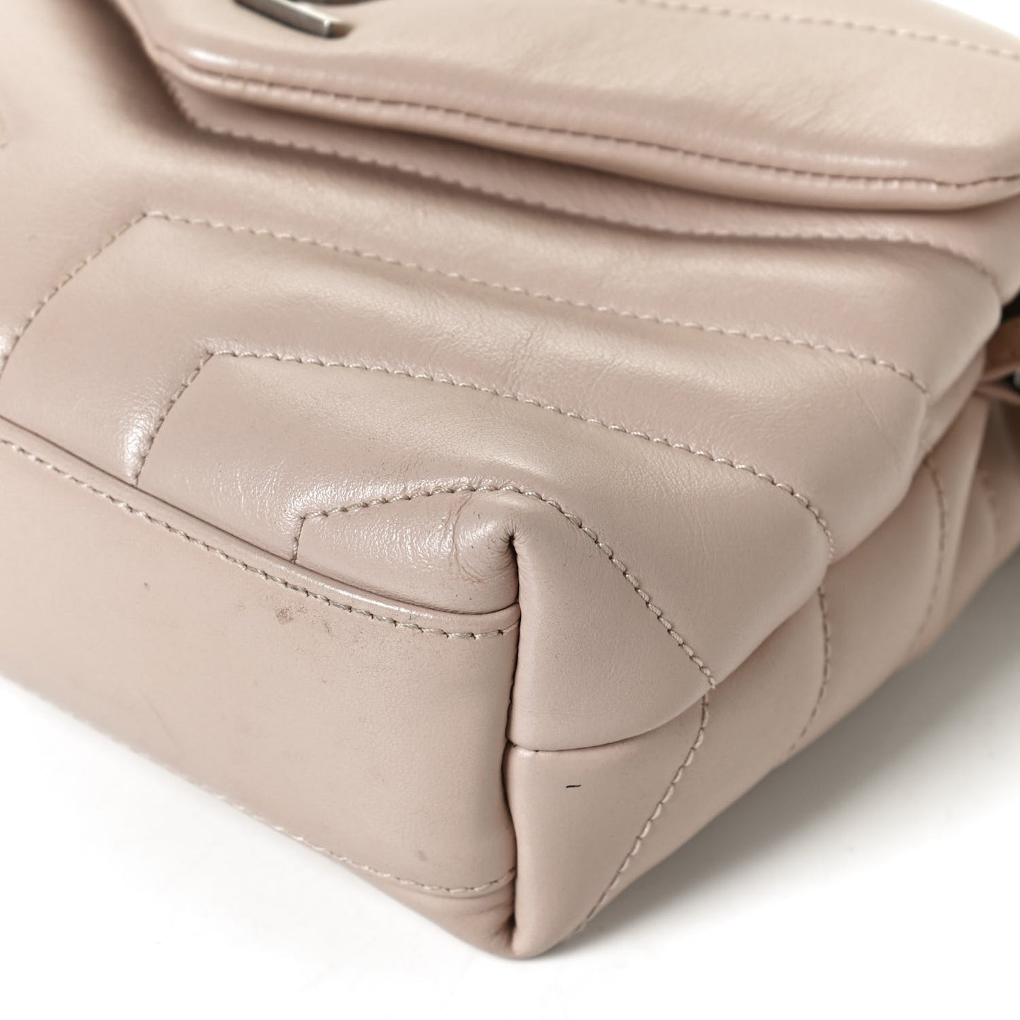 Calfskin Y Quilted Monogram Toy Loulou Crossbody Bag Marble Pink