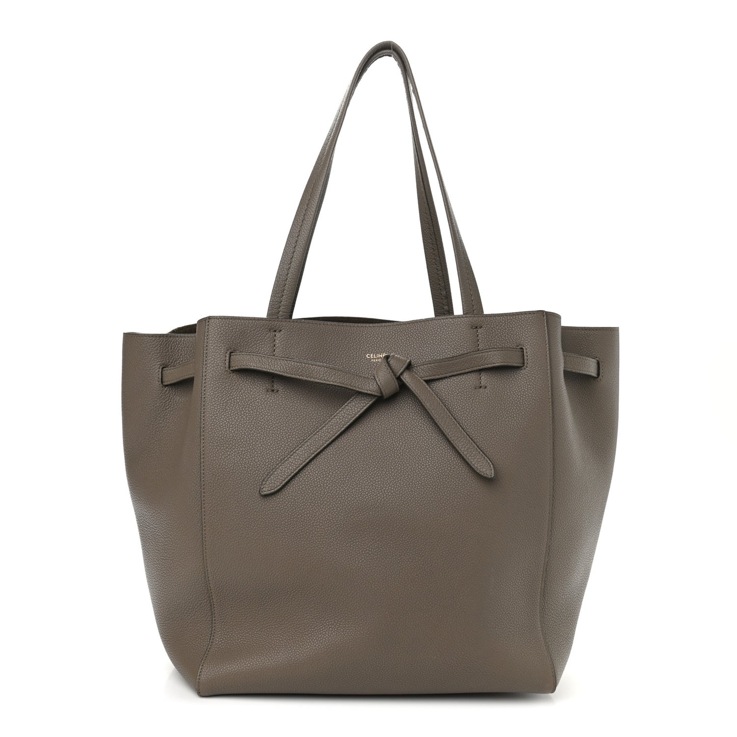 Soft Grained Calfskin Small Belt Cabas Phantom Taupe