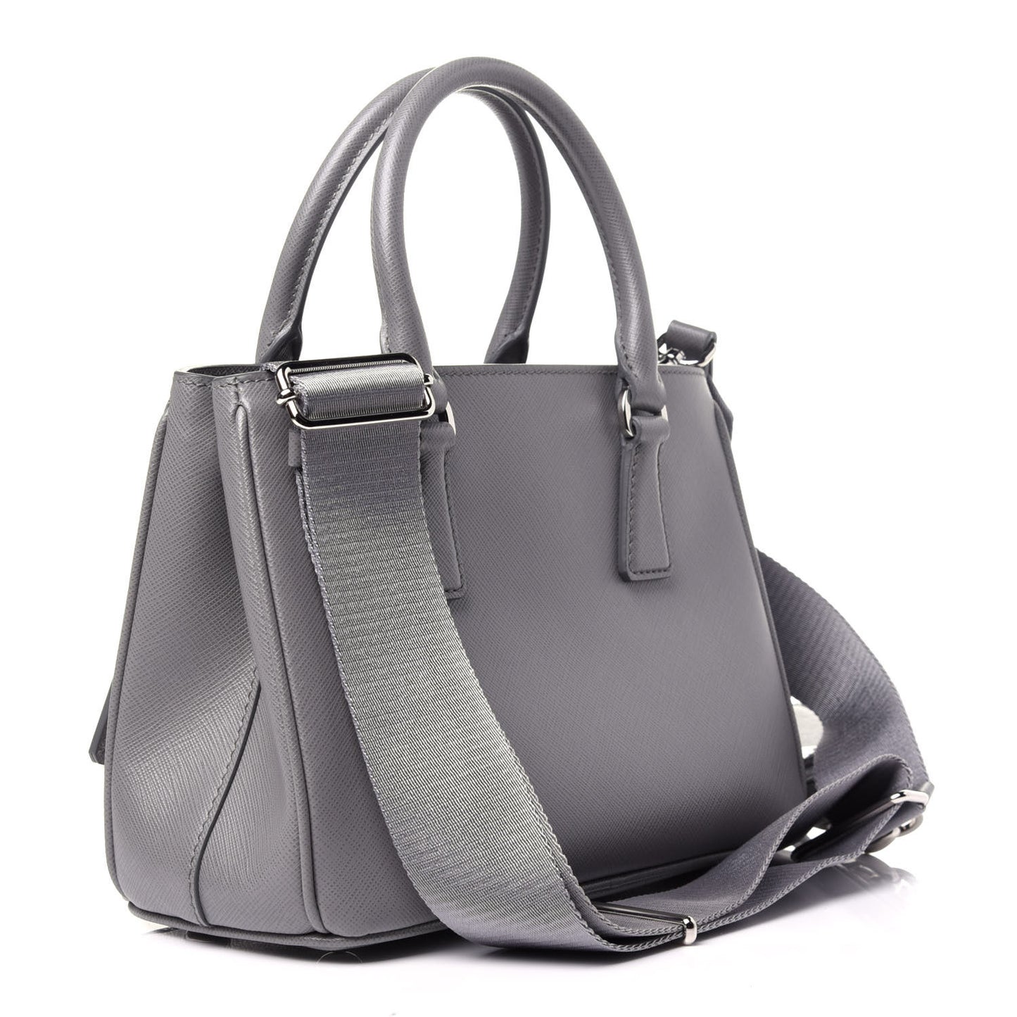 Saffiano Lux Micro Galleria Shoulder Bag Ardesia