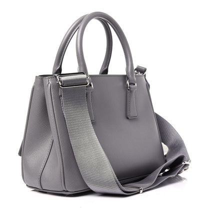 Prada Saffiano Lux Micro Galleria Shoulder Bag Ardesia 3 of 14