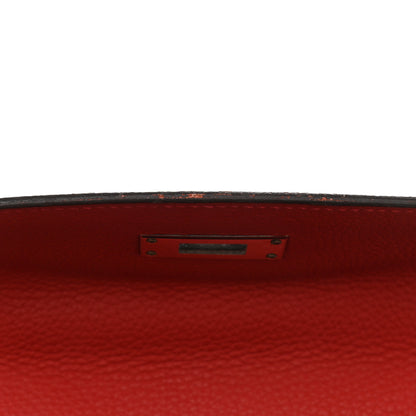 Hermes Taurillon Clemence Kelly Retourne 28 Rouge Casaque 15 of 22