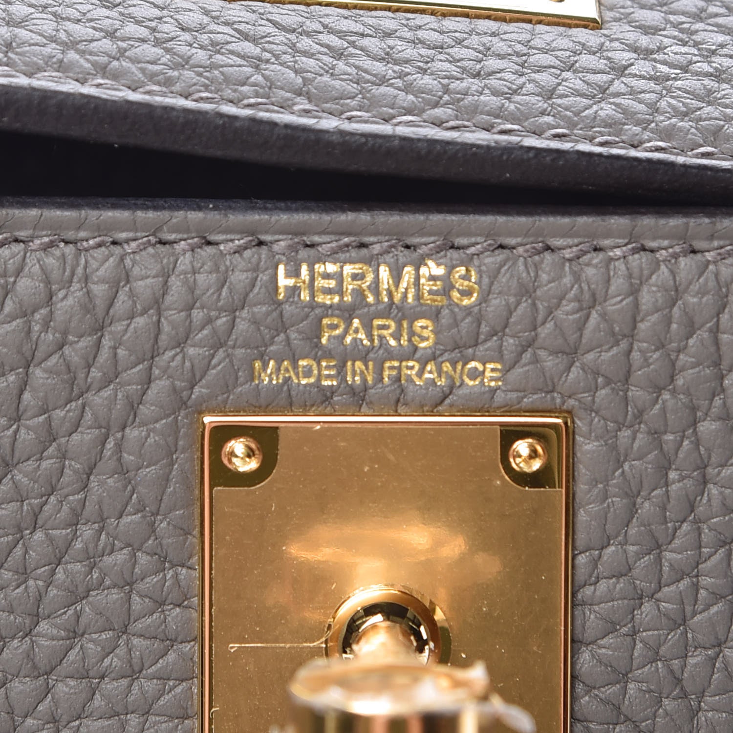 Hermes Taurillon Clemence Kelly Ado Backpack Etain 10 of 26