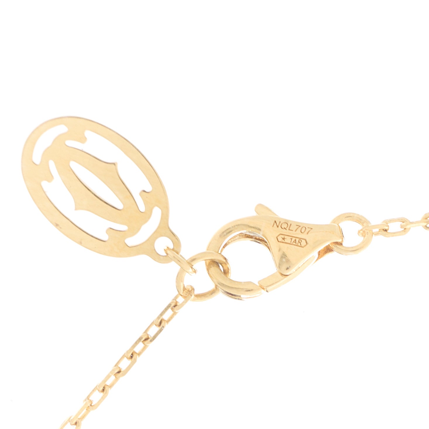 Cartier 18K Yellow Gold Diamond LM D'Amour Pendant Necklace 4 of 6