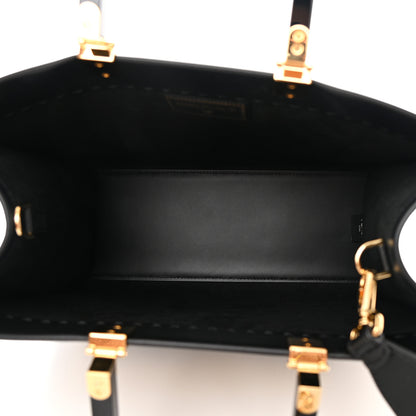 Fendi X VERSACE Calfskin Plexiglass Fendace Medium Fendi Sunshine Shopper Tote Black 5 of 11
