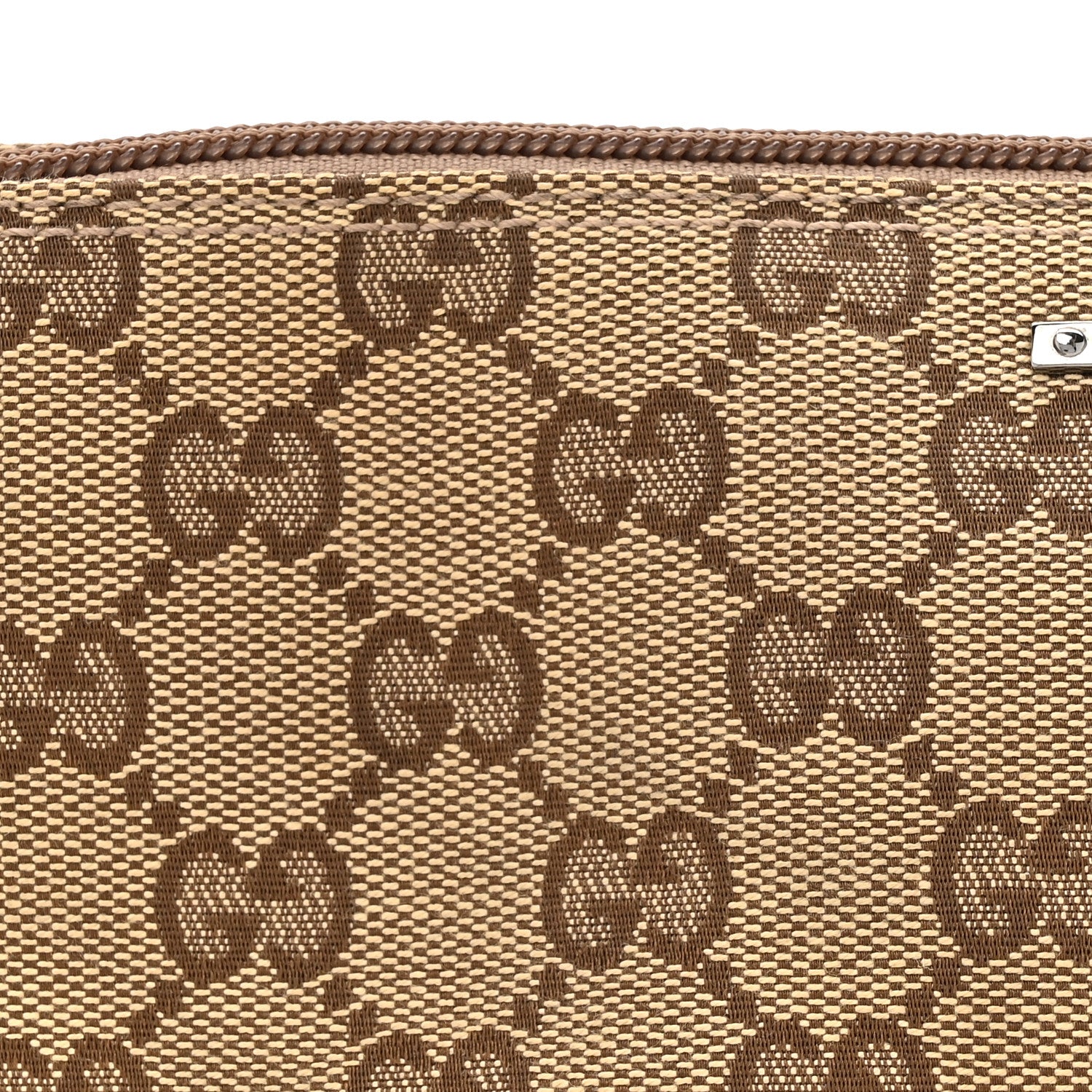 Gucci Monogram Web Boat Pochette Brown 8 of 15