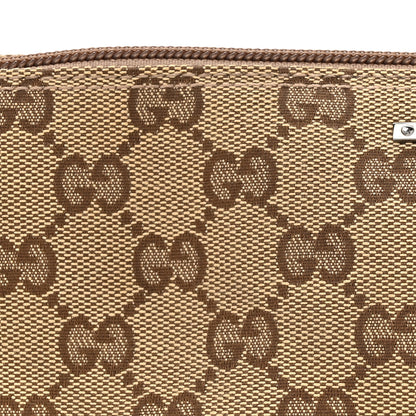 Gucci Monogram Web Boat Pochette Brown 8 of 15