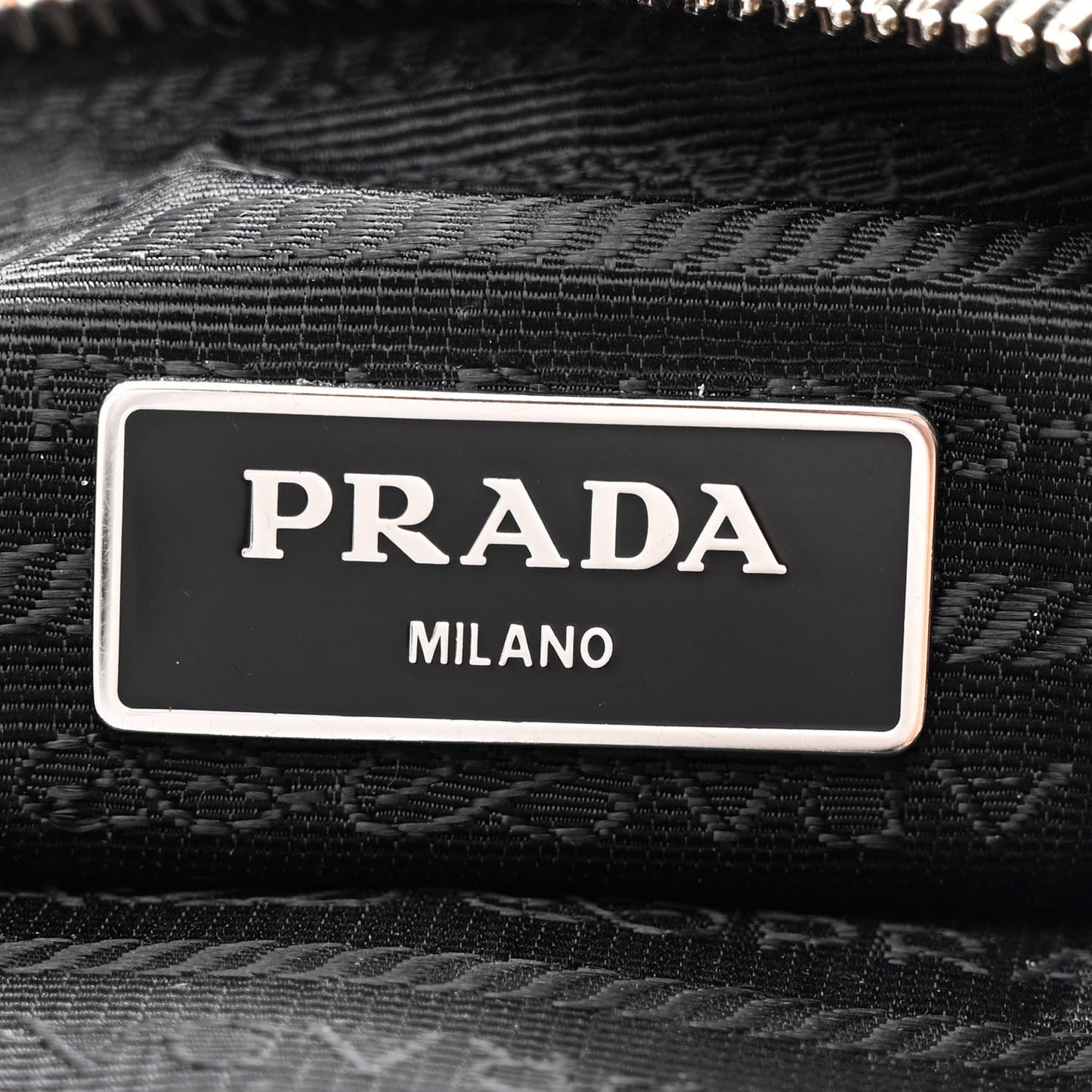 Re-Nylon Saffiano Re-Edition 2000 Double Zip Crossbody Bag Black