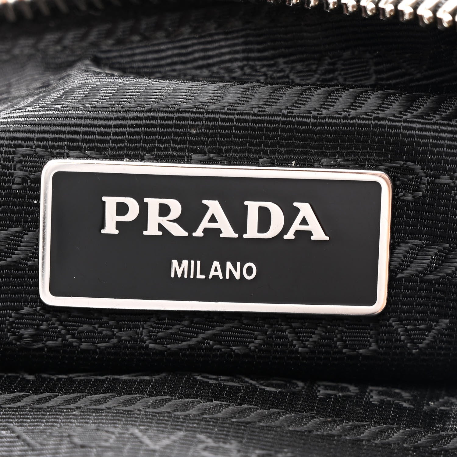 Prada Re-Nylon Saffiano Re-Edition 2000 Double Zip Crossbody Bag Black 7 of 10
