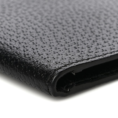 Gucci Calfskin Boar Effect GG Marmont Bi-Fold Wallet Black 8 of 10