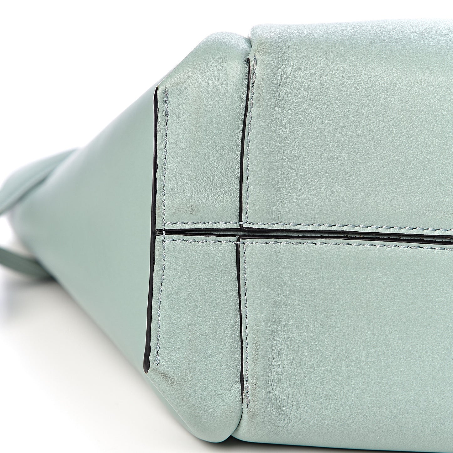Calfskin Small Flamenco Knot Bag Light Blue