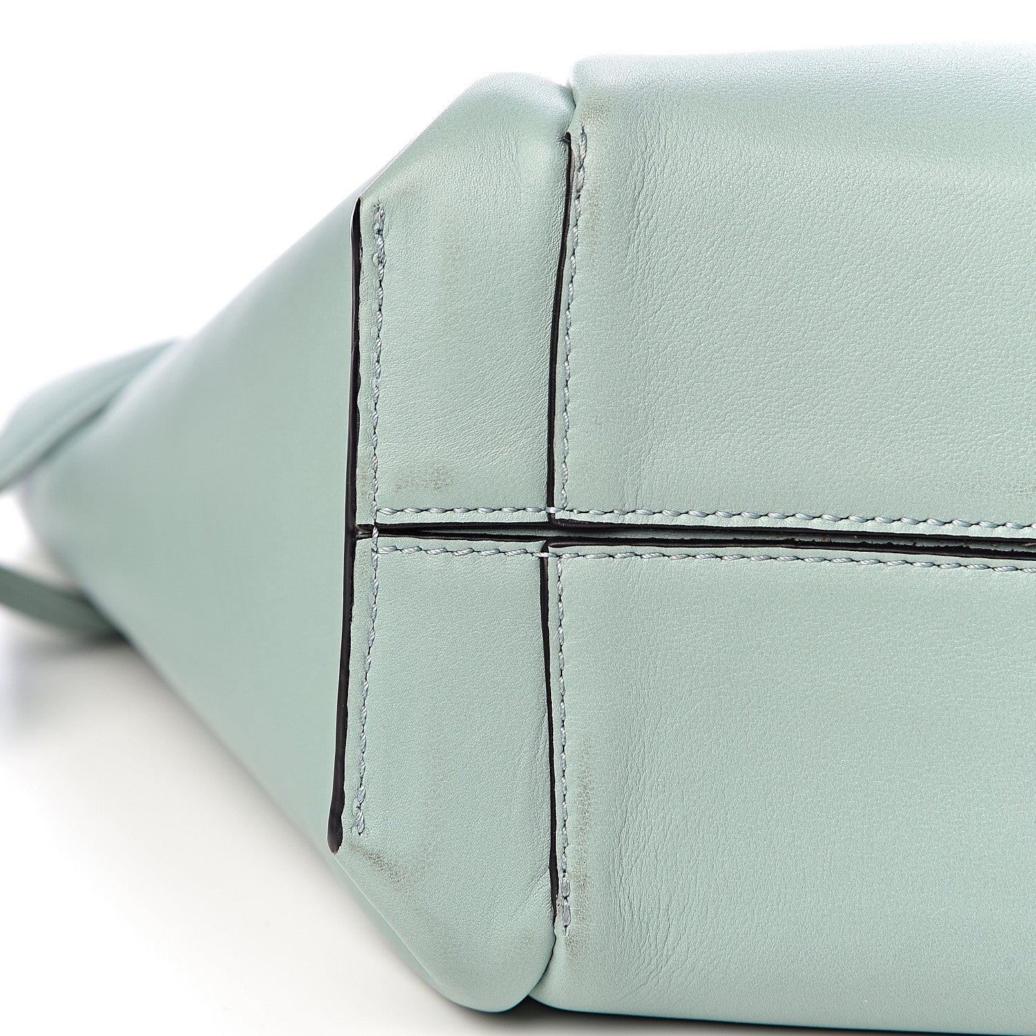Loewe Calfskin Small Flamenco Knot Bag Light Blue 11 of 13