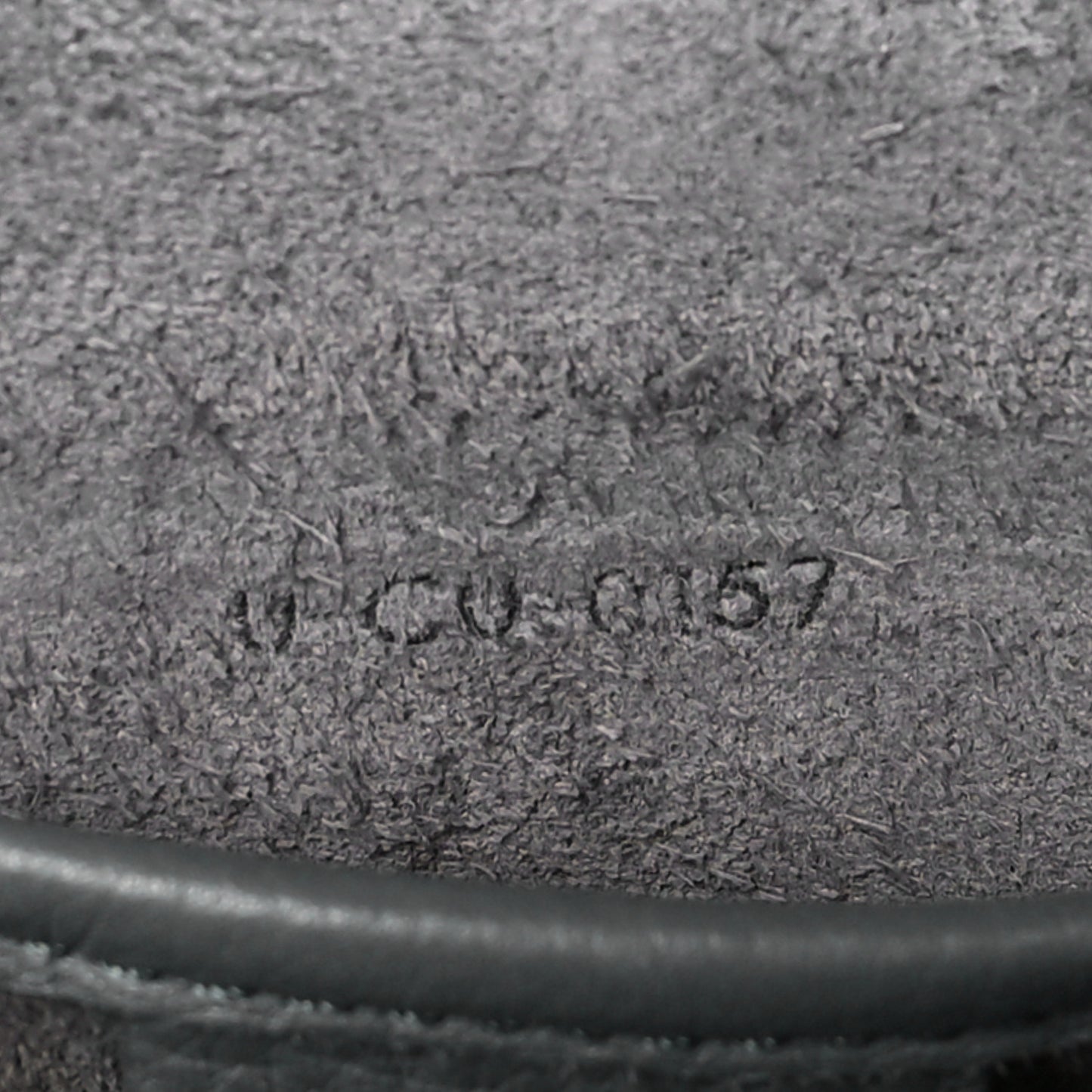 Drummed Calfskin Nano Luggage Kohl