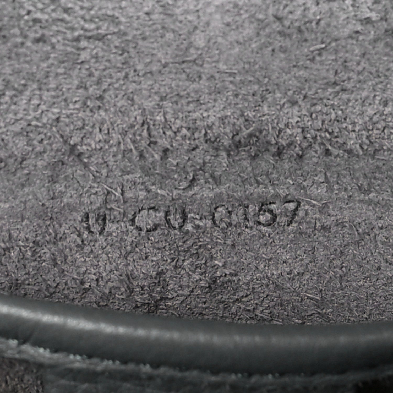 Celine Drummed Calfskin Nano Luggage Kohl 7 of 10