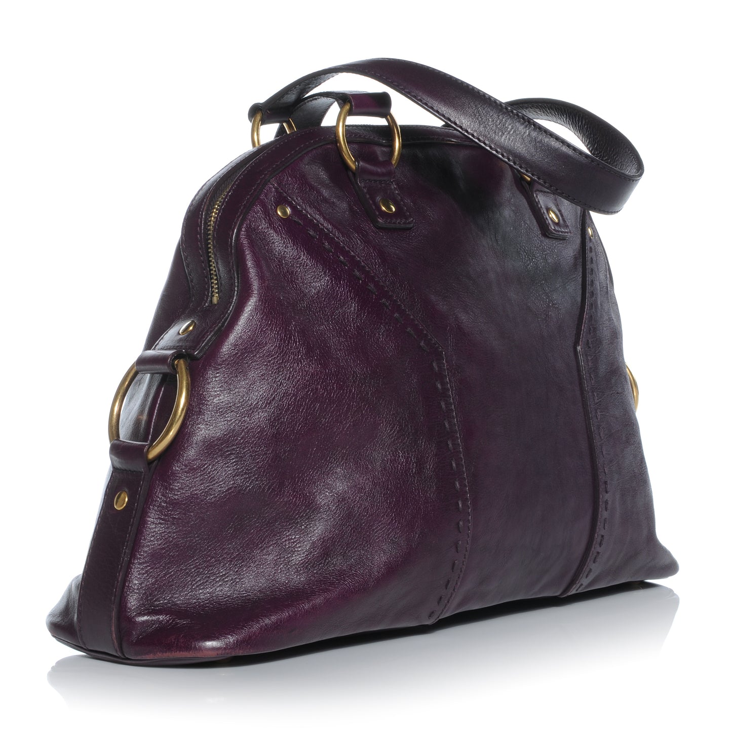 Leather Large Muse Purple