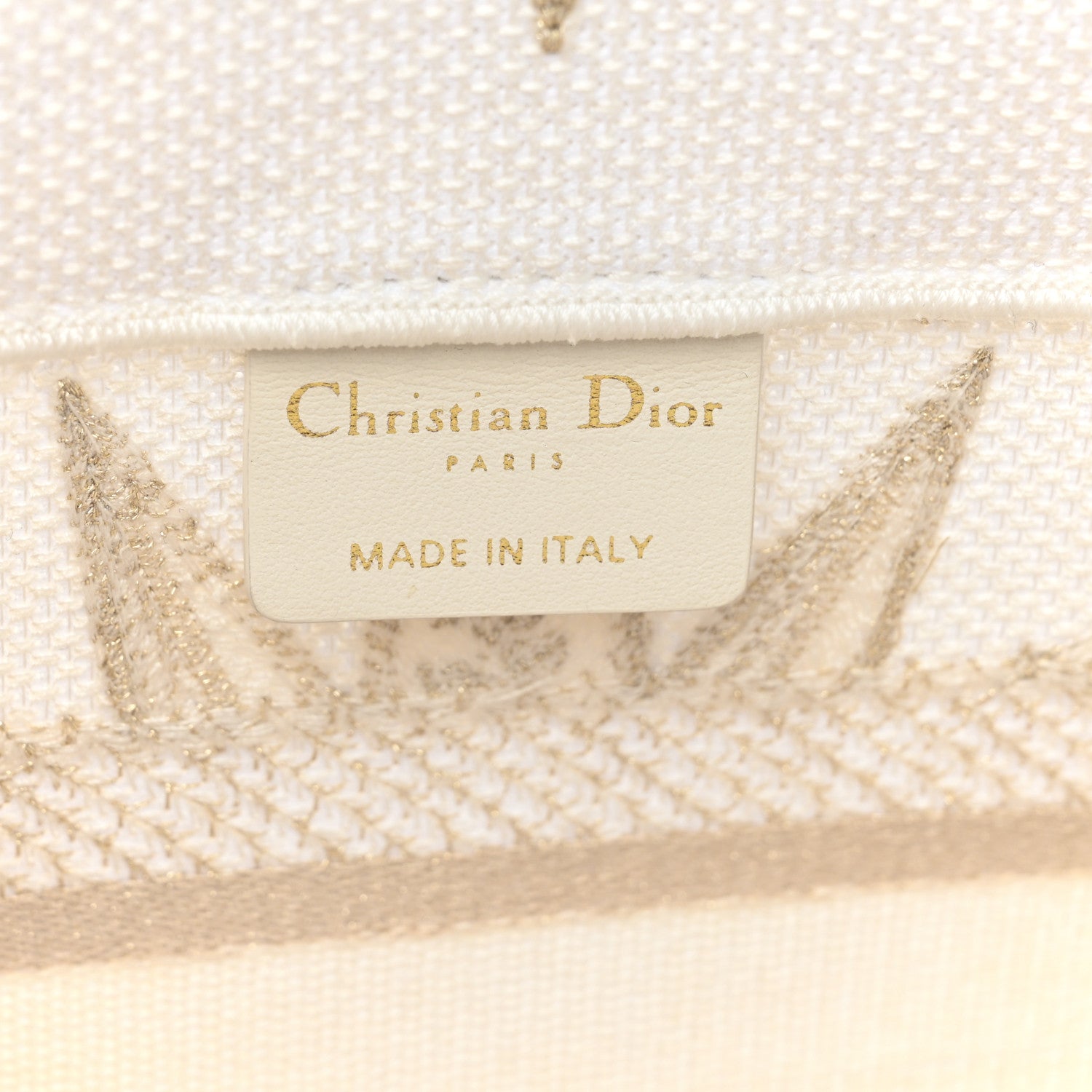 Christian Dior Canvas Embroidered Small Rêve d'Infini Book Tote Gold 6 of 7