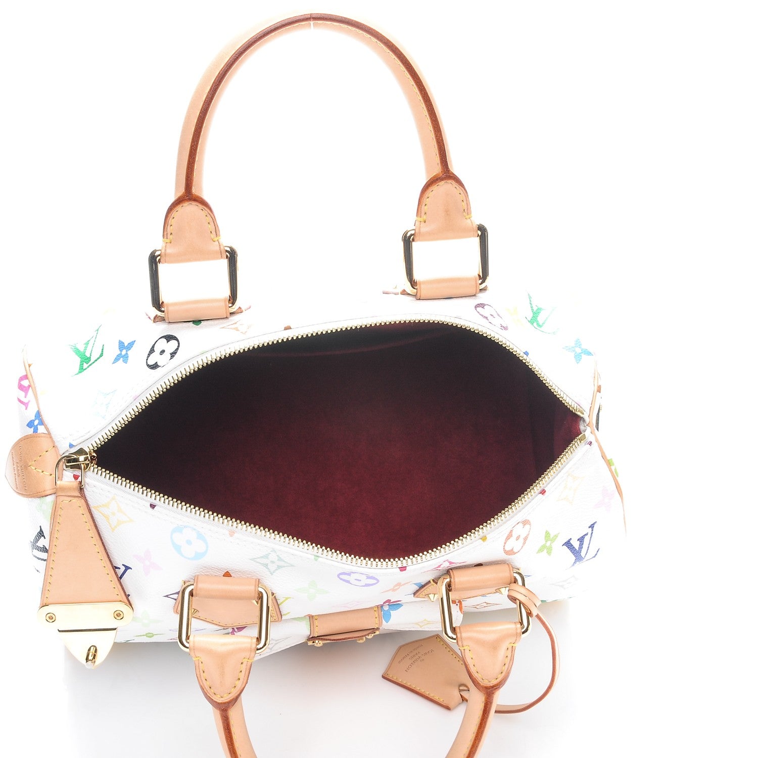 Louis Vuitton Monogram Multicolor Speedy 30 White 5 of 10