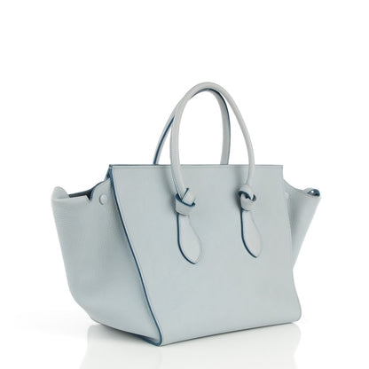 Celine Crisped Calfskin Small Tie Knot Tote Powder Blue 3 of 9