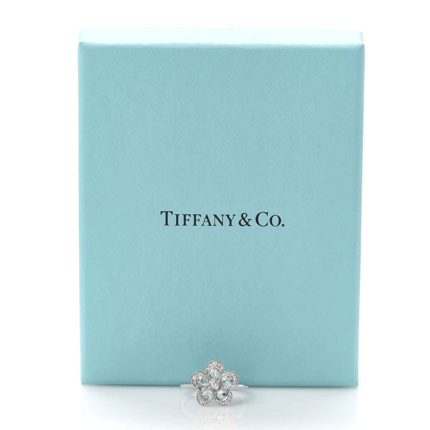 Platinum Diamond Enchant Flower Ring 49 5