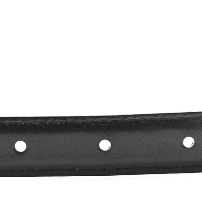 Celine Box Calfskin Medium 25mm Triomphe Belt 75 30 Black 5 of 6