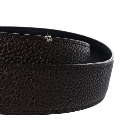 Hermes Box Togo 32mm Idem Belt 110 44 Black Chocolate 8 of 10