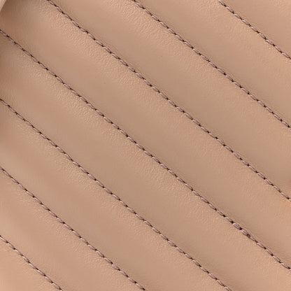 Saint Laurent Calfskin Matelasse Monogram Lou Camera Bag Dark Latte 8 of 12
