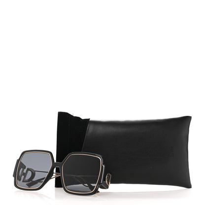 Christian Dior Acetate Square 30 Montaigne 2 Sunglasses Black Gold 9 of 9