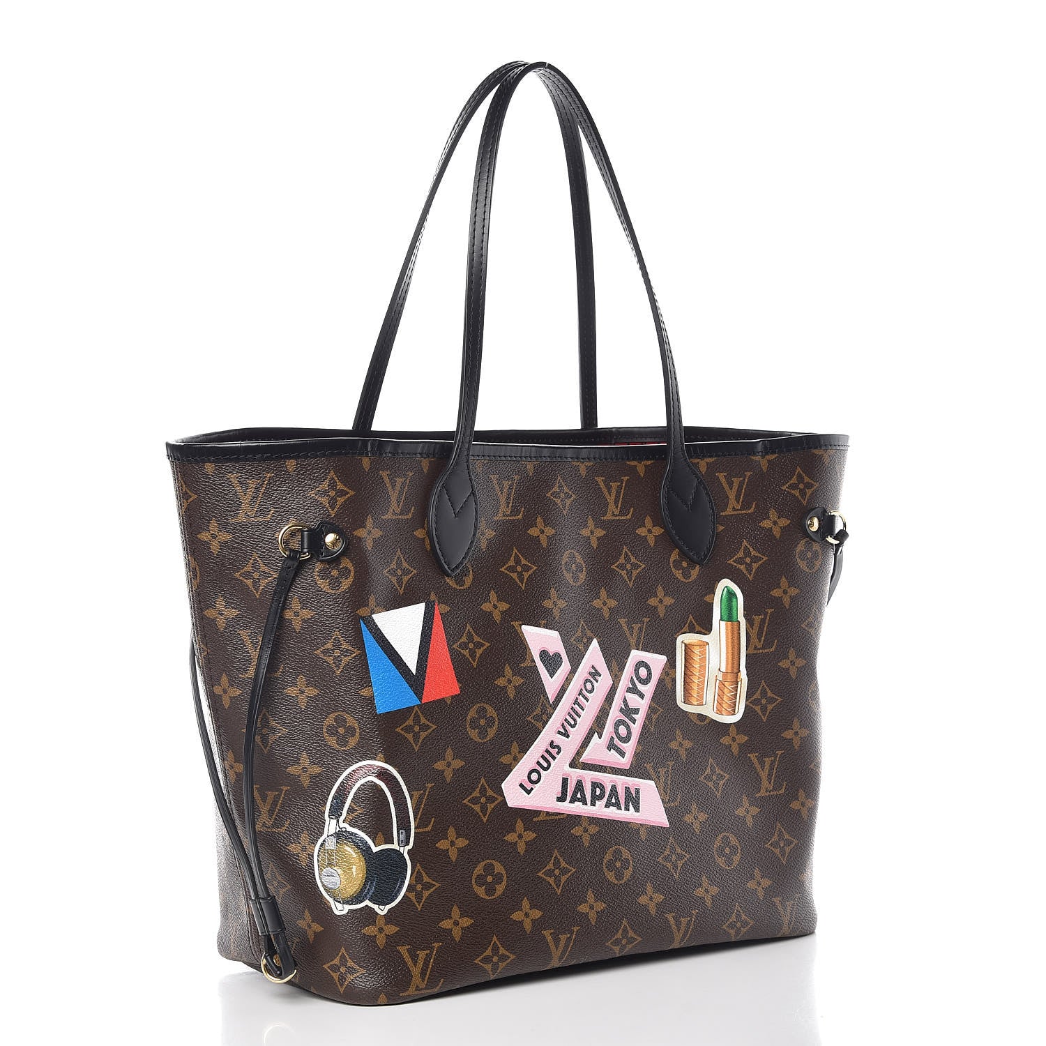 Louis Vuitton Monogram My LV World Tour Neverfull MM 3 of 9