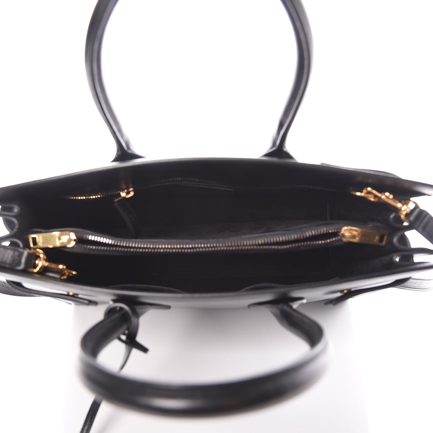 Calfskin Small Sac De Jour Black