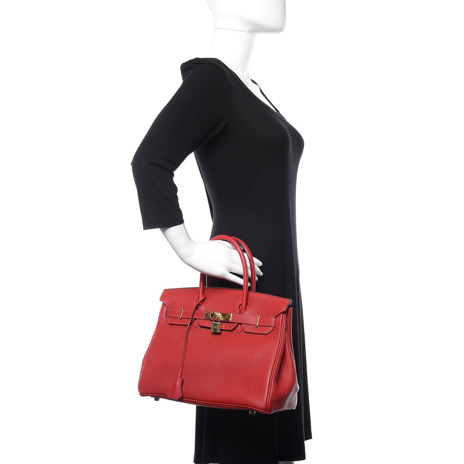 Hermes Togo Birkin 30 Rouge Vif 2 of 11