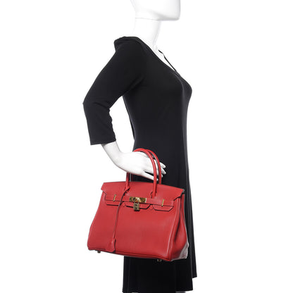 Hermes Togo Birkin 30 Rouge Vif 2 of 11