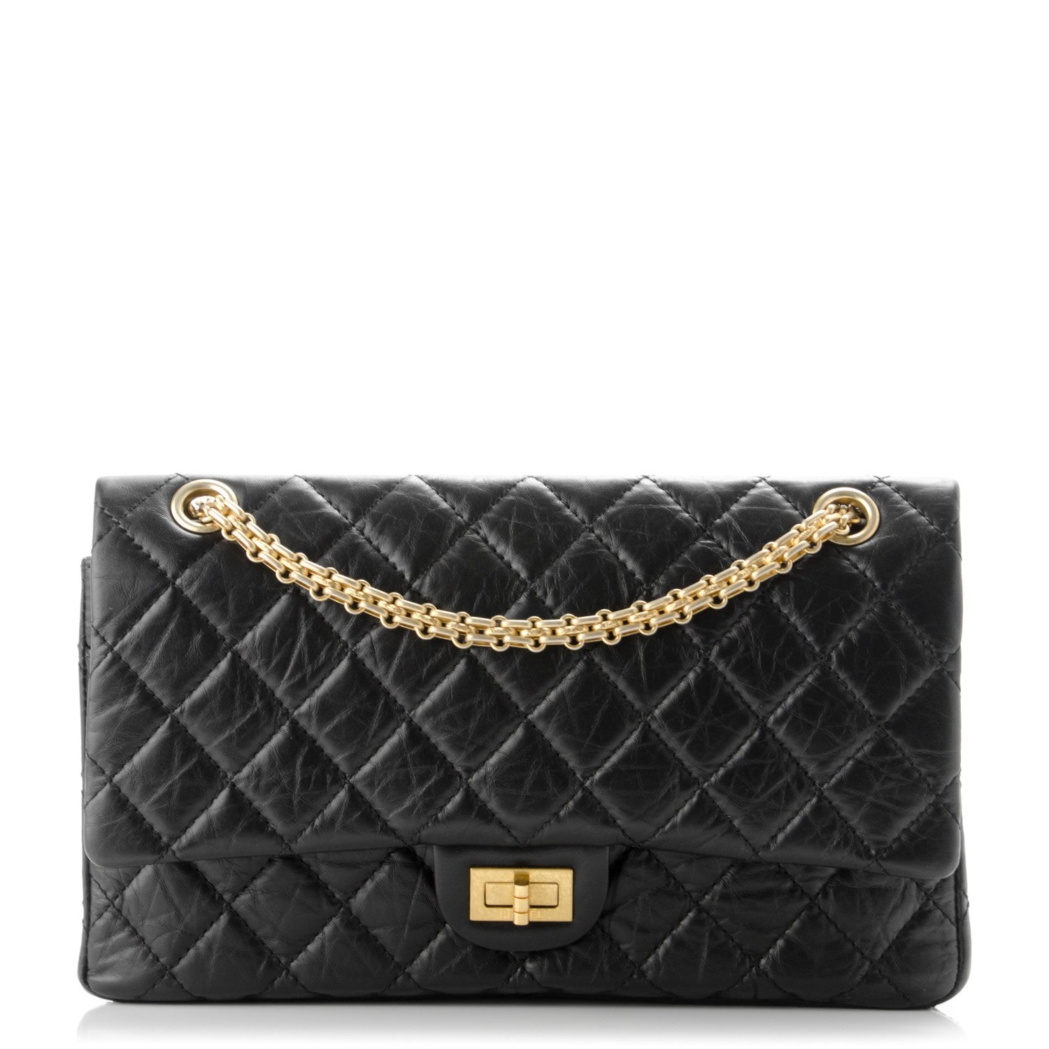 Chanel Aged Calfskin Quilted 2.55 Reissue 226 Flap Black 1 of 7
