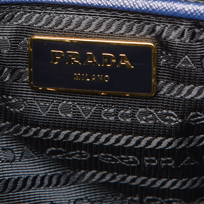 Prada Saffiano Lux Large Tote Bluette 6 of 8