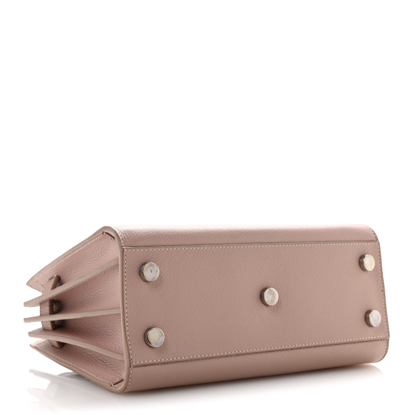 Grained Calfskin Nano Sac De Jour Pale Blush