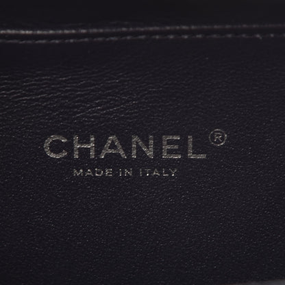 Chanel Iridescent Caviar Quilted Small CC Filigree Vanity Case Dark Turquoise 8 of 8