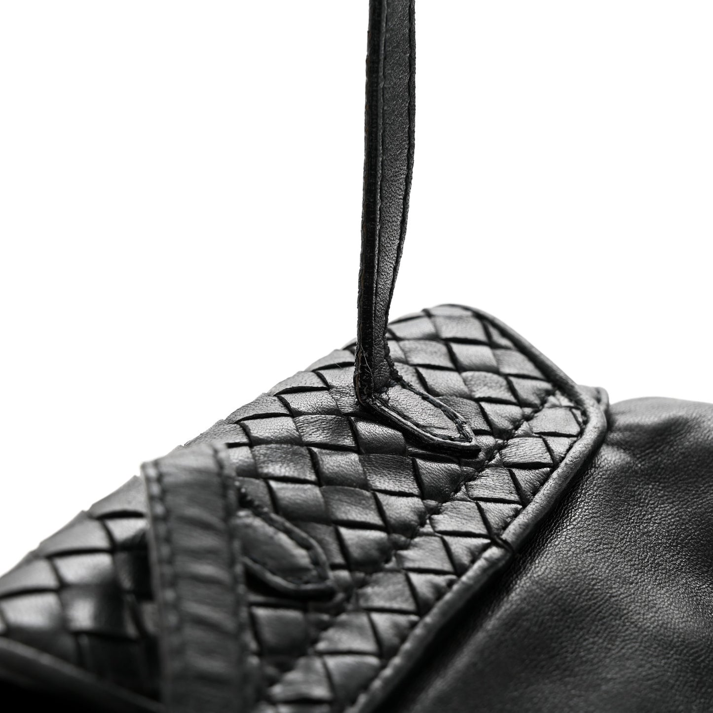 Nappa Intrecciato Small Backpack Black