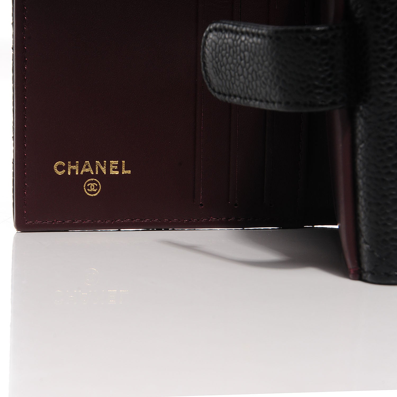Chanel Caviar Quilted Compact Flap Wallet Black 7 of 9