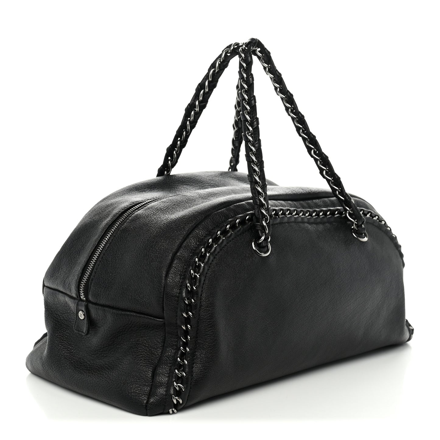 Deerskin Luxe Large Bowler Black