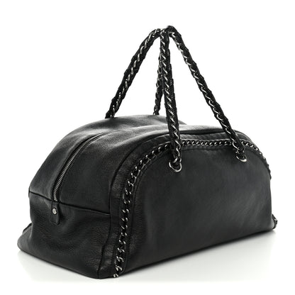 Chanel Deerskin Luxe Large Bowler Black 3 of 10