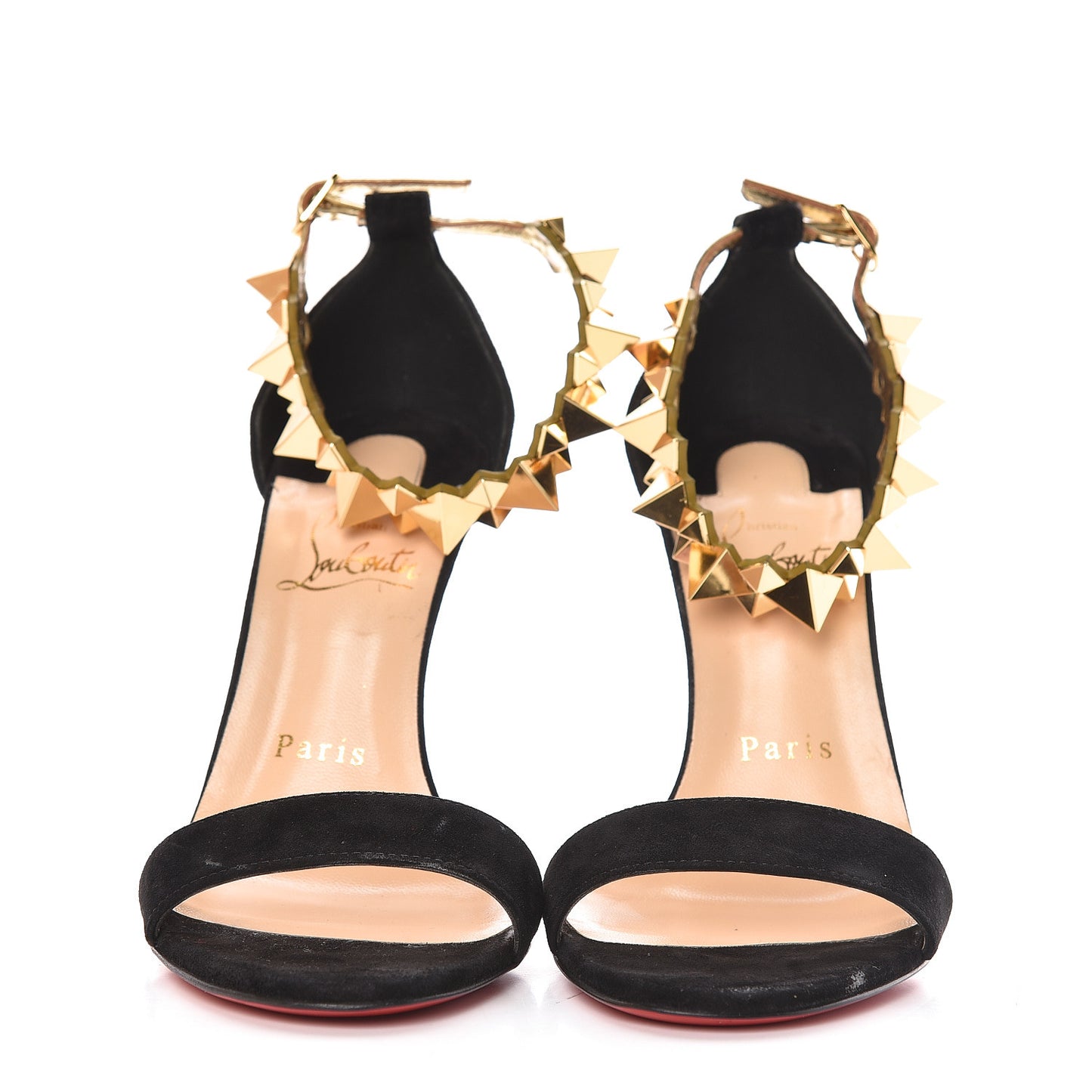 Veau Velours Planetava Spike Sandals 36 Black