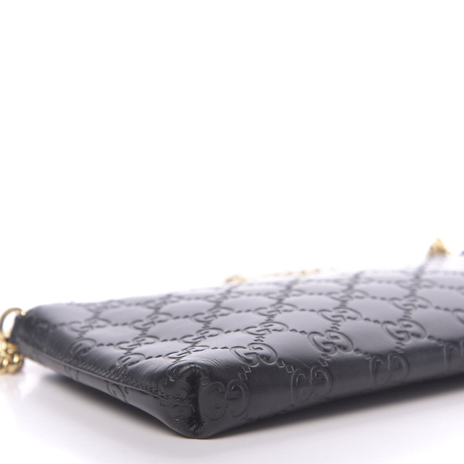 Gucci Guccissima Signature Wrist Wallet Black 9 of 11
