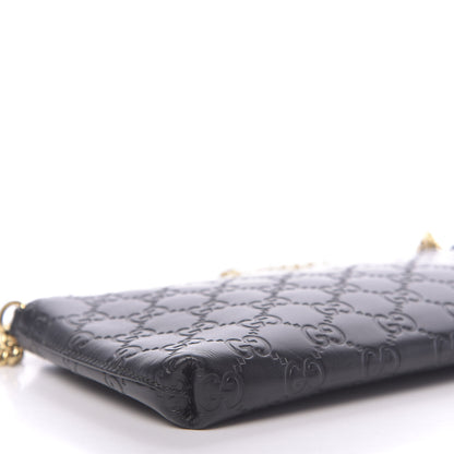 Gucci Guccissima Signature Wrist Wallet Black 9 of 11