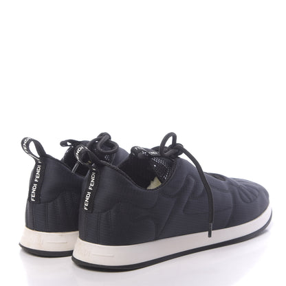 Fendi Nylon Womens FFreedom Sneakers 36.5 Blue Scuro Black White 4 of 9